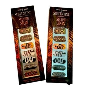 China Glaze Serpentine second skin nails 2 packs